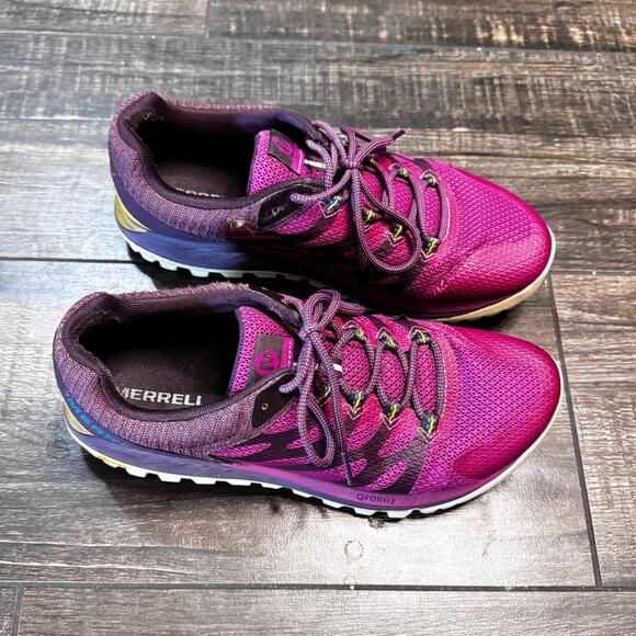 Merrell Womens Antora 2 Trail Running Shoe Fuchsia J067284 - Picture 4 of 7
